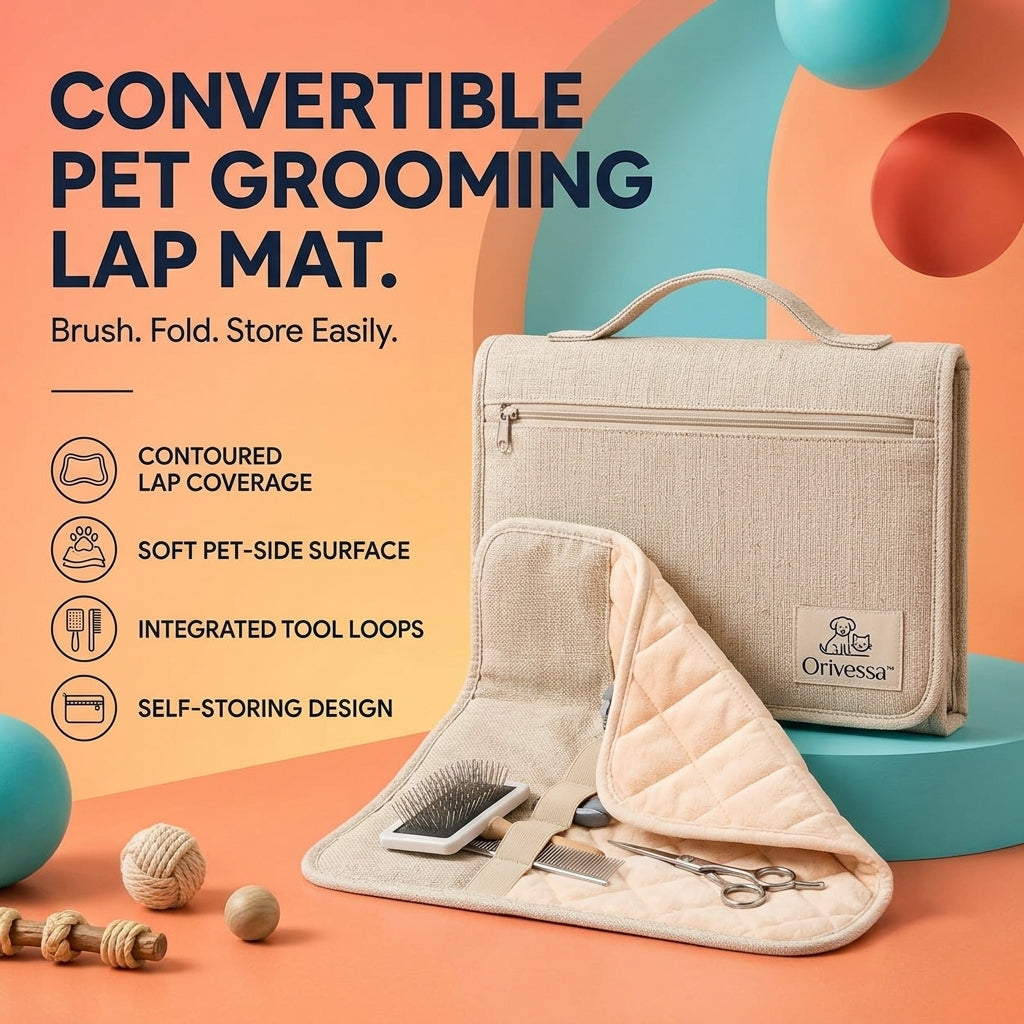 Orivessa™ Convertible Pet Grooming Lap Mat