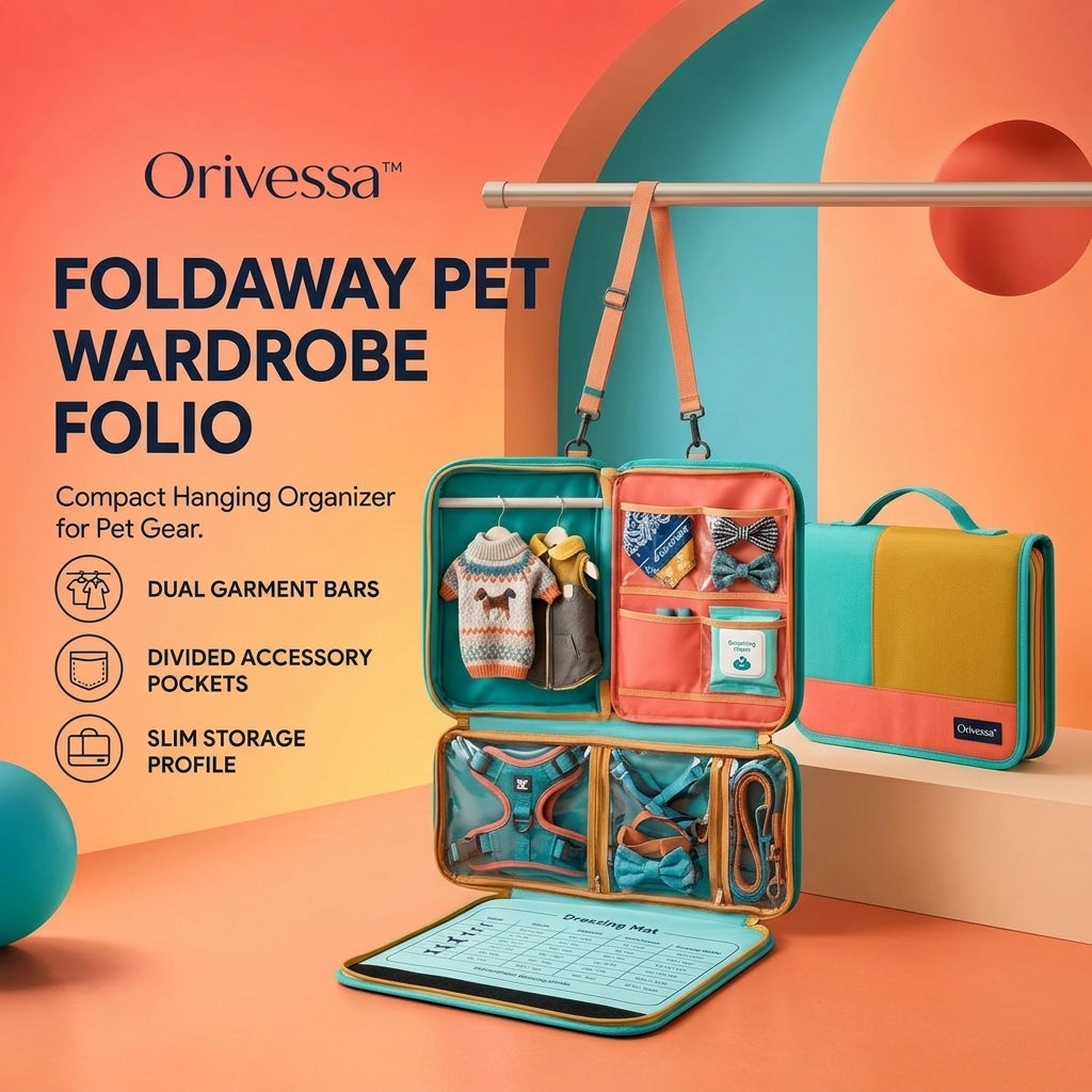 Orivessa™ Foldaway Pet Wardrobe Folio