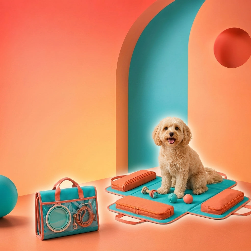 Orivessa™ Convertible Pet Travel Mat Organizer